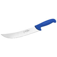 F.Dick Slicing Knife, 10” Inch (26cm) - Scimitar, Wide - Blue