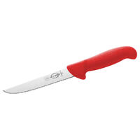 F.Dick ErgoGrip Boning Knife 6” Inch (15cm) Straight Wide Blade - Red