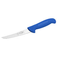 F.Dick ErgoGrip Scandinavian Boning Knife 6” Inch (15cm) Curved, Stiff, Narrow Blade - Blue