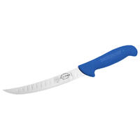F.Dick Slicing Knife, 21cm (8) - Scimitar, Narrow, Granton Edge - Blue