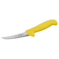 F.Dick Boning Knife, 13cm (5) - Curved, Narrow, Stiff, ErgoGrip - Yellow