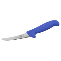 F.Dick ErgoGrip Boning Knife 5” Inch (13cm) Narrow Stiff Curved Blade - Blue