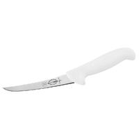 F.Dick ErgoGrip Boning Knife 6” Inch (15cm) Narrow Stiff Curved Blade - White