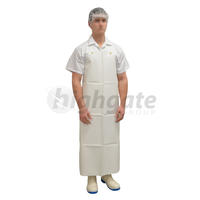PVC Aprons, Metal Eyelets, 87cm x 139cm - White (With Polyester Straps)