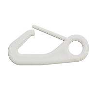 White Plastic Snap Hook for Chain Belt