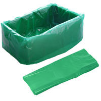  Carton Liner, 635+ 380 x 635mm x 18um (Flat-Packed) - Green