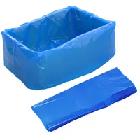 Carton Liner, 635+380x635mm x 65um - Blue Flat Packed (250pcs/carton)