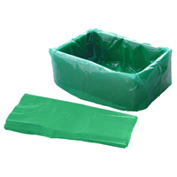 Carton Liner, 635+380 x 635mm x 65um Green Flat Packed (300/Ctn)