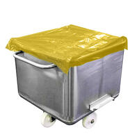 Euro Bin Top Cover, 860x850mm Yellow (250/Roll)