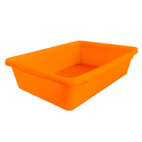 Plastic Tub No. 5, 22.7L Orange, L525mm x W375mm x D140mm