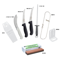 Economy Starter Pack - Kill Floor 1 x KP01 Knife Pouch 1 x BE970 Stainless Chain Belt 1 x BE985 Steel Holder 1 x 7-7551-30 Regular Cut Steel 2 x 006-2