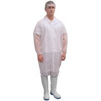 White Disposable Labcoat w/Velcro XX-Large 100/ctn