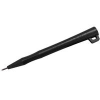 Metal Detectable Stick Pen, Black with Lanyard Loop