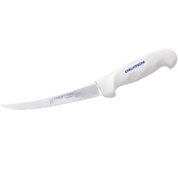 Dexter SOFGRIP® Boning Knife 6” Inch (15cm) Curved Narrow Blade - White