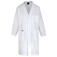 Dust/Lab Coat With Pockets - White
