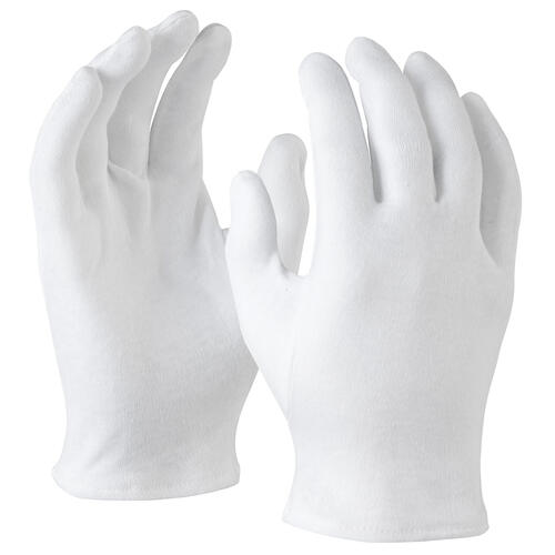 Safex Cotton Interlock Liner Gloves - White