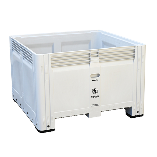 Plastic Mega Bin, 1162 x 1162 x 780mm, 780L - Grey