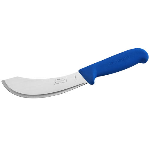 Victory Skinning Knife, 6” Inch (15cm) Hollow/G Blue