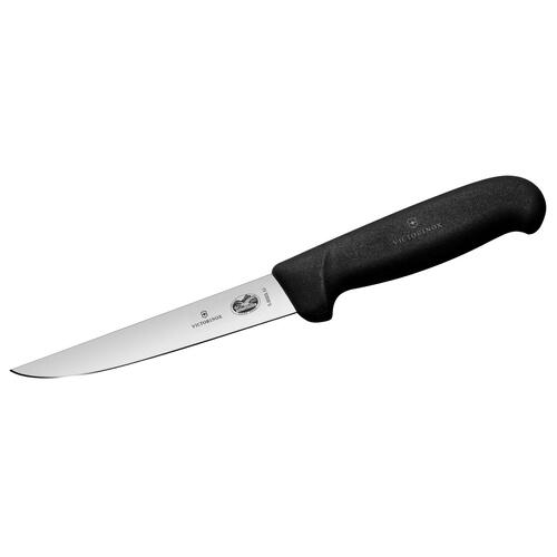 Victorinox Boning Knife, 12cm (5) - Wide Straight Blade - Black