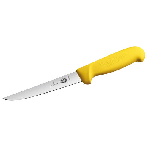 Victorinox Fibrox Boning Knife 6” Inch (15cm) Straight, Wide Blade - Yellow | Highgate Group