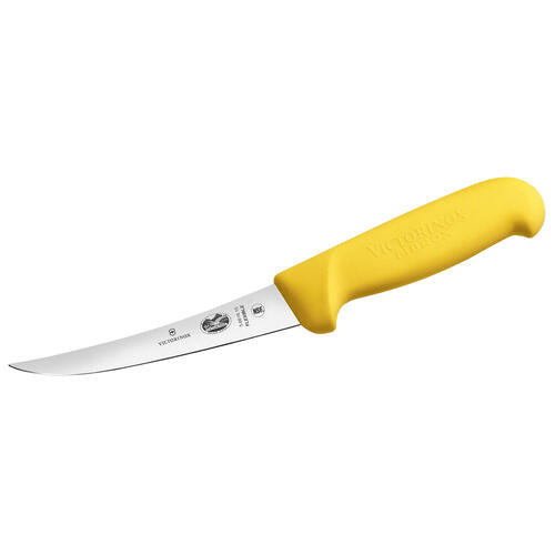  Victorinox Fibrox Boning Knife 6” Inch (15cm) Curved, Flexible, Narrow Blade - Yellow