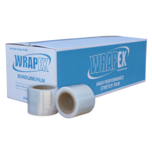 WRAPEX Bundling Wrap, 100mm x 300m x 20um - Clear