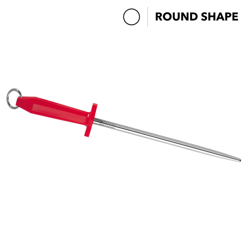 F.Dick EuroCut Sharpening Steel, 10” Inch (25cm) Polished Cut - Round