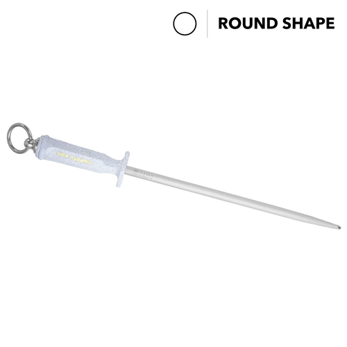 F.Dick Hygienic Sharpening Steel, 12" Inch (30cm),  Sapphire Cut - Round 