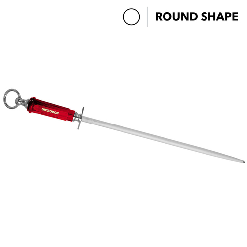 F.Dick Dickoron Sharpening Steel, 14" Inch (35cm) Sapphire Cut - Round