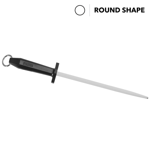 F.Dick EuroCut Sharpening Steel, 12” Inch (30cm) Fine Cut - Round 