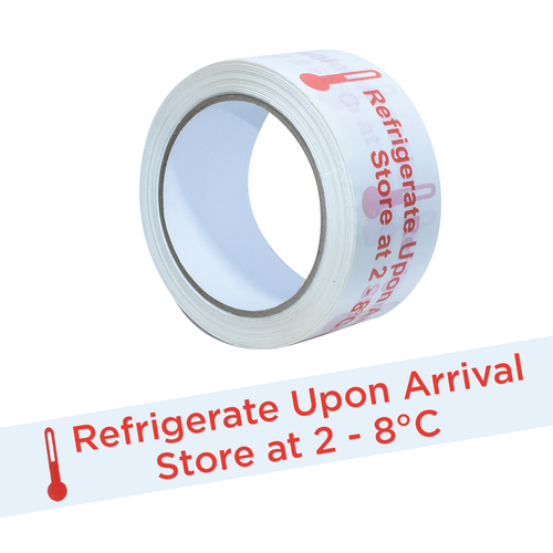 Refrigerate Tape, 48mm x 66m, Red/White
