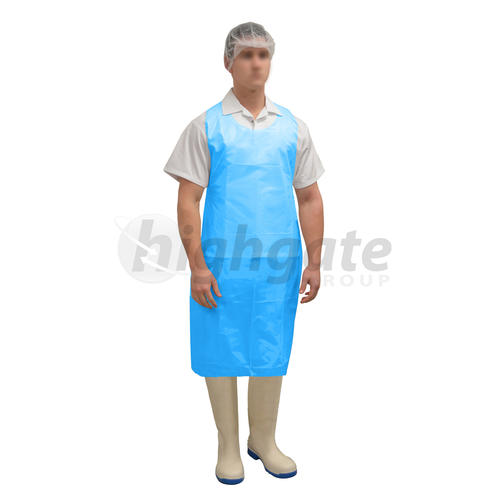 Short Disposable Aprons, 960x1160mm - Blue 500/ctn