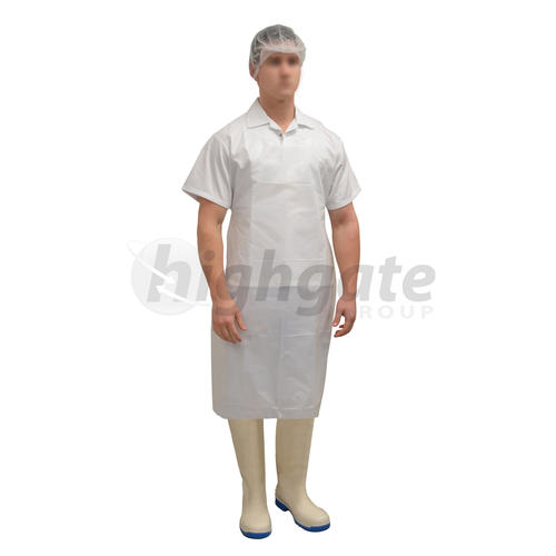 Short Disposable Aprons, 960x1160mm - White (500/ctn)