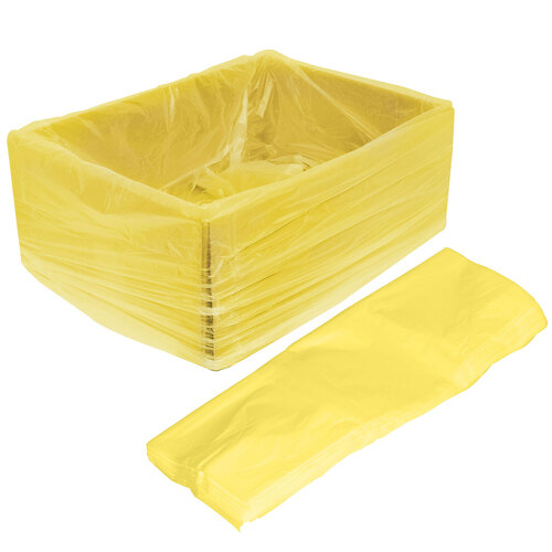 Carton Liner 635+380 x 635mm Yellow Flat Packed