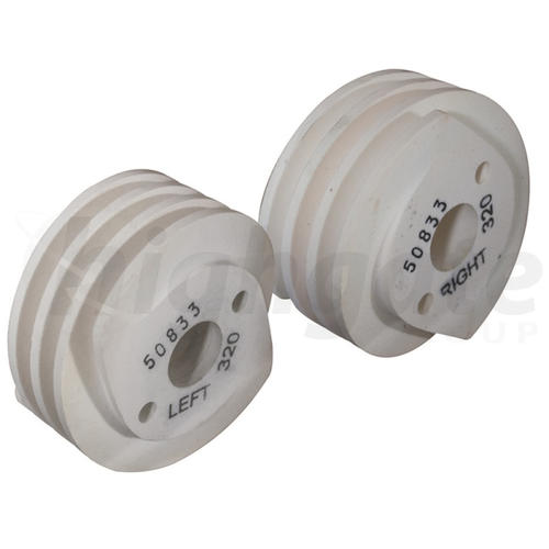 Cozzini HE2 Spiral Honing Stones 4 Inch, 320 Grit (Set of 2)