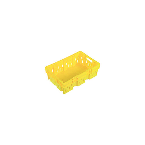 Vented Meat & Poultry Crate, Yellow
