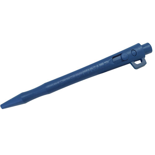 Metal Detectable Pen, Blue with Laynlard Loop